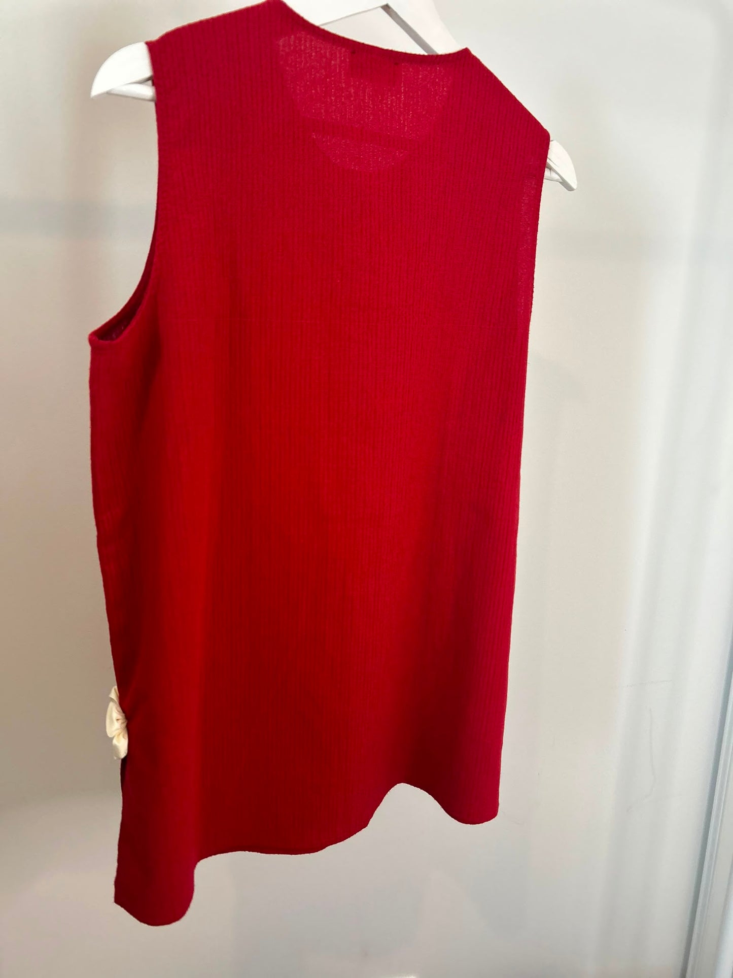 débardeur rouge vintage upcycler 
