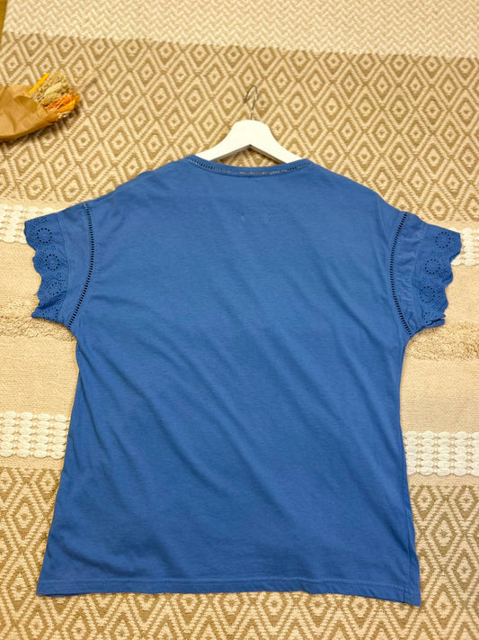 T-shirt Upcyclé Fleurs Multicolores